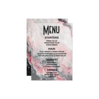 Maak Je Eigen Rode Marmer Menu