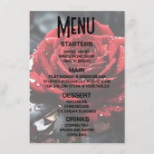 Maak Je Eigen Rode Roos Close-up Menu (Voorkant)