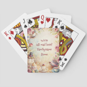 Maak je eigen romantische, grillige theepartij pokerkaarten