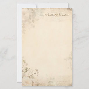 Maak Je Eigen Romantische Vintage Rozen Bloem Briefpapier