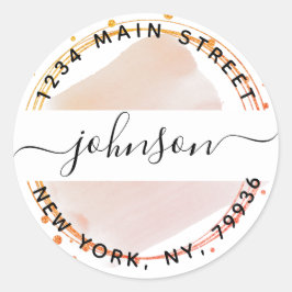 Maak je eigen ronde retouradres ronde sticker