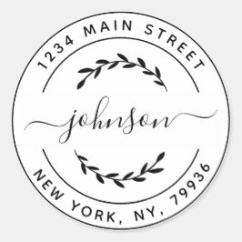 Maak je eigen ronde retouradres ronde sticker