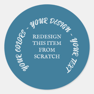 Maak je Eigen Ronde Sticker