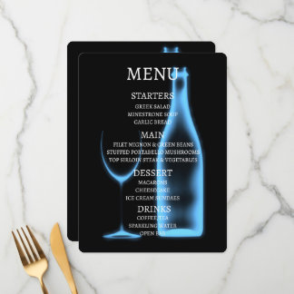 Maak Je Eigen Röntgen Wijn Glas & Fles Menu