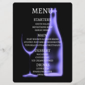 Maak je eigen Röntgen-wijnglas en -fles Menu (Voorkant)
