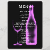 Maak je eigen Röntgen-wijnglas & fles Menu (Voorkant)
