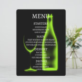 Maak je eigen Röntgen wijnglas & fles Menu (Staand voorkant)