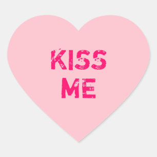 Maak Je Eigen Roze Gesprekshart Hart Sticker