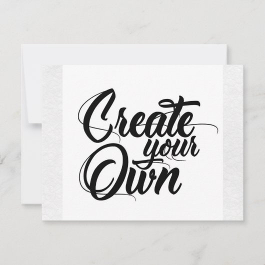 Maak Je Eigen RSVP Kaart (Voorkant)