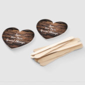 Maak je eigen rustieke buitenbruiloft handwaaier (Niet-gemonteerd)