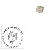 Maak je eigen Rustige Ronde Kip Eieren Stamp Rubberstempel (Gestempeld)