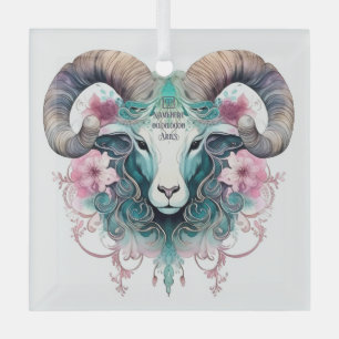 Maak Je Eigen Schone Aries Dierenriem Glas Ornament