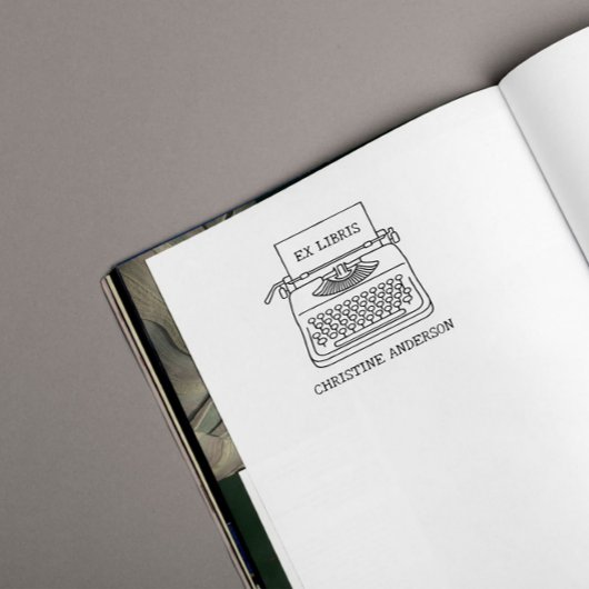 Maak je eigen | schrijfmachine | Uit de bibliothee Zelfinktende Stempel