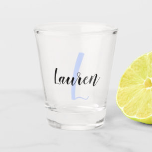 Maak Je Eigen Script Monogram Initiaal & Naam Shot Glas