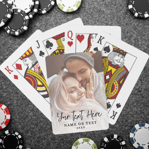 Maak je eigen script tekst foto pokerkaarten
