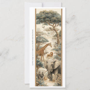 Maak je eigen Serengeti-dieren bladwijzerkaart