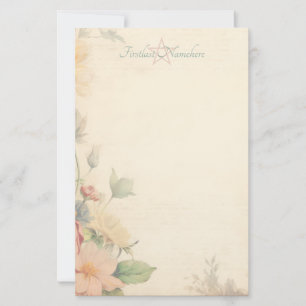Maak Je Eigen Shabby Chic Victoriaanse Rozenboeket Briefpapier