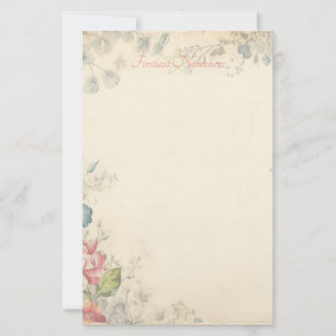 Maak Je Eigen Shabby Chic Victoriaanse Wilde Bloem Briefpapier