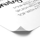 Maak je eigen Shirley Temple Drink Bar Teken Poster (Hoek)