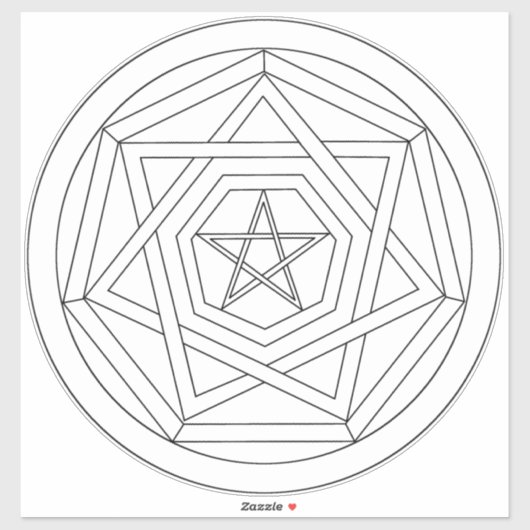 Maak je eigen Sigil Sigillum Dei Sticker (Vel)