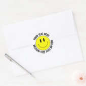 Maak je eigen smilie ronde Sticker (middelgrote te (Envelop)