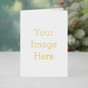 Maak je eigen Soft Touch Gouden Gevouwen 5x7 Folie Feestdagenkaart
