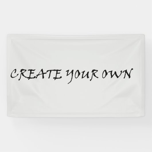 Maak je eigen spandoek (Horizontaal)