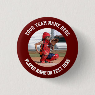 Maak Je Eigen Sportteamfoto Ronde Button 3,2 Cm