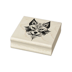 Maak Je Eigen Stamvos Geest Totem Dier Rubberstempel