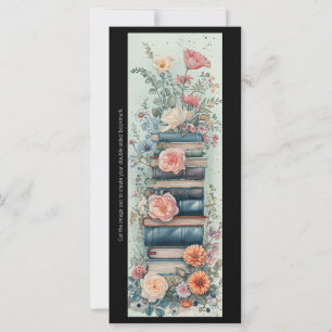 Maak je eigen stapel met lente bloemen boeken blad