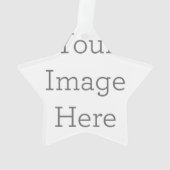 Acryl ornament, Acryl Ster Ornament (achterkant)