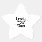 Maak je eigen ster sticker (Voorkant)