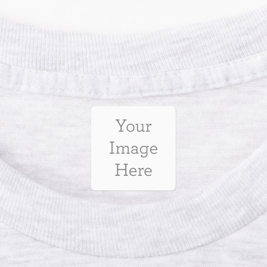 Medium Vierkant Opstrijk Label (Aangebracht)