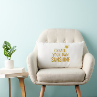 Maak je eigen sunshine citaat op kussen