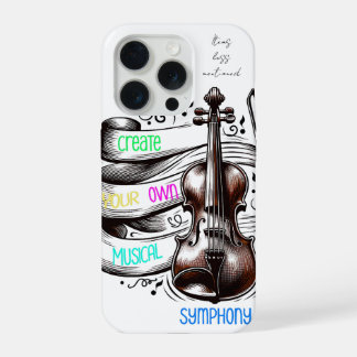 Maak je eigen symfonie iPhone 15 pro hoesje