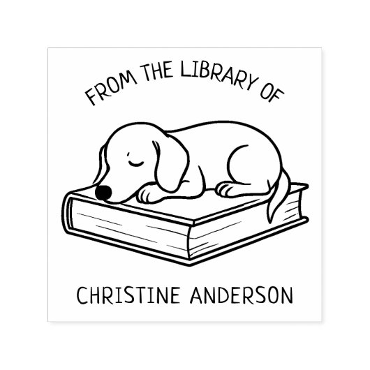 Maak je eigen | teckel | Uit de bibliotheek van Zelfinktende Stempel (Design)