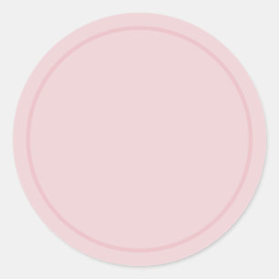 Maak Je Eigen Tekst Toevoegen Effen Kleur Rose Gou Ronde Sticker