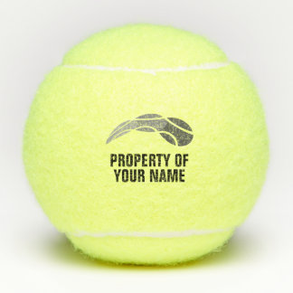 Maak je eigen tennisballen met naam en logo