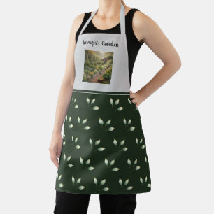 Maak je eigen tuin foto monogram schort