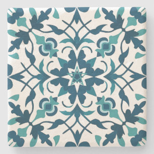 Maak je eigen turquoise Talavera stijl Stenen Onderzetter