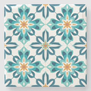 Maak je eigen turquoise zeeschuim gele neptalavera stenen onderzetter