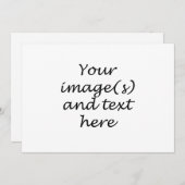 Maak Je Eigen Uitnodiging (Voorkant / Achterkant)