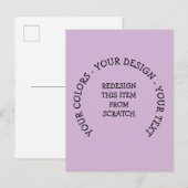 Maak Je Eigen Uitnodiging Briefkaart (Voorkant / Achterkant)