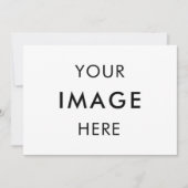 Maak Je Eigen Uitnodiging zwart&wit 5" x 7 (Voorkant)