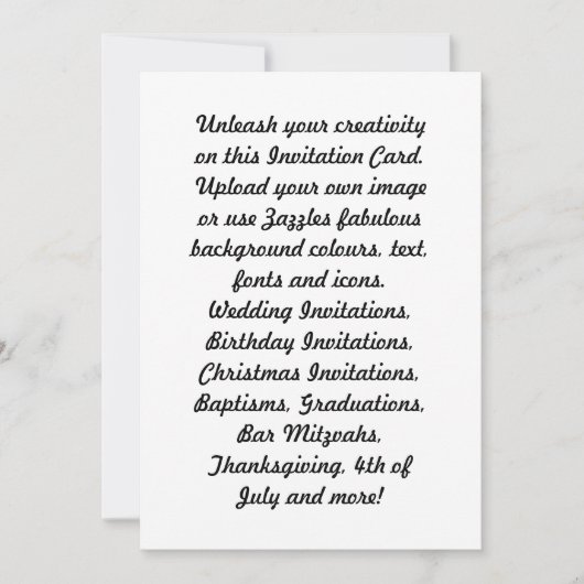 Maak je eigen uitnodigingen voor vieringen/ (Voorkant)