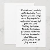 Maak je eigen uitnodigingen voor vieringen/ (Voorkant / Achterkant)