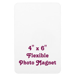 Maak je eigen unieke 4" x 6" flexibele foto magneet