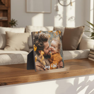 Maak je eigen vader-zoonfoto fotoplaat
