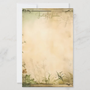 Maak je eigen Vergulde Bloementuin Vintage Briefpapier