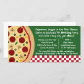 Maak je eigen verjaardagsfeestje met pizza (Voorkant / Achterkant)